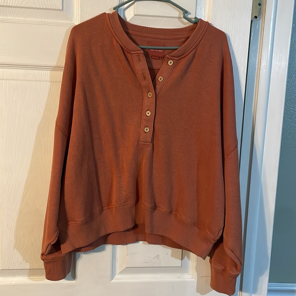 American Eagle Outfitters Rust Sweatshirt